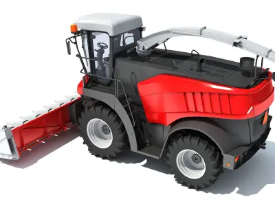 3D Combine Harvester 3D model buy