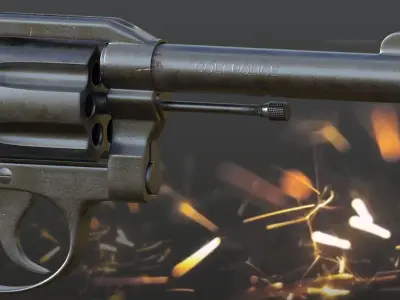 colt police gun  3D model