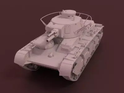 Tank Neubaufahrzeug Ausf A 3D model