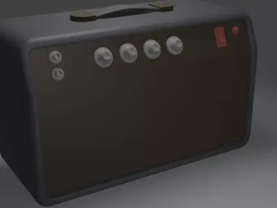 Old Musical Instrument Free low-poly 3D model