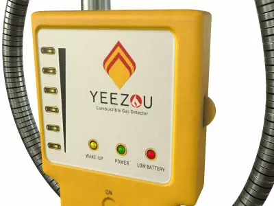 Combustible Natural Gas Leak Detector Low Poly Low-poly 3D model