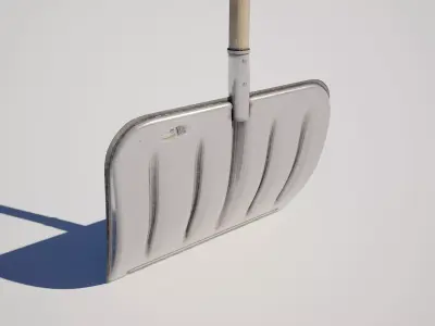 Snow Shovel Low-poly 3D model