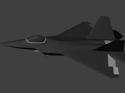F-22 Fighter Jet Free 3D print model
