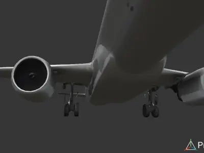 Download a high quality realistic aircraft 3D model  Low-poly 3D model