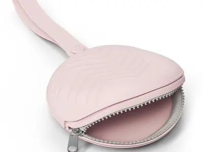Zipper Baby Dummy Case Pink Open 3D model