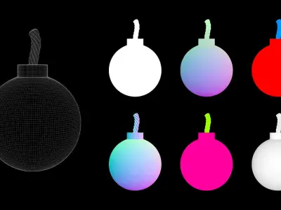 Explosive 001 Free low-poly 3D model