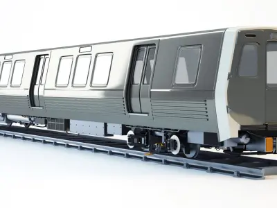 WMATA 7000 Metro Train 3D model