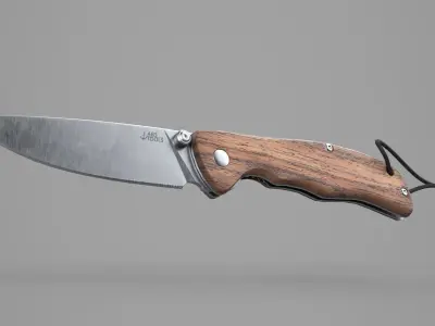 Game Ready Pocket Knife Low-poly 3D model