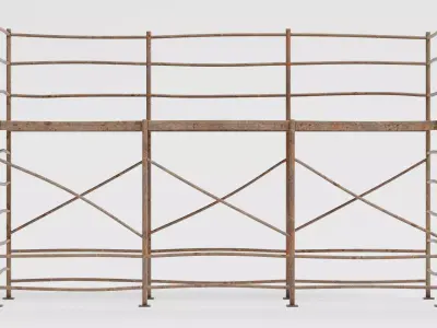 -Old Scaffolding V7- 3D model