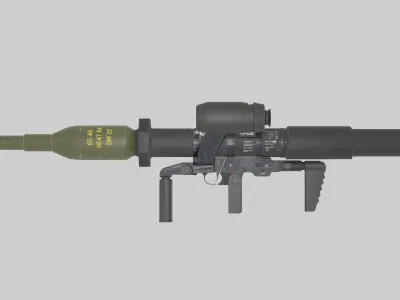 Ultimate Panzerfaust 3 Rocket Launcher Pack Low-poly 3D model