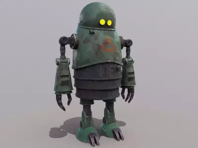3d Robot Game Ready Low-poly 3D model