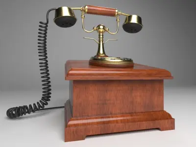 Antique Telephone 3D model