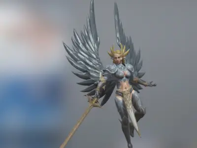 Valkyra Low-poly 3D model