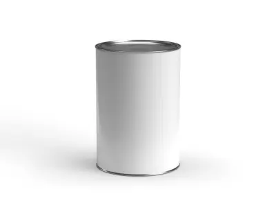 5 Quart paint can with lid  3D model