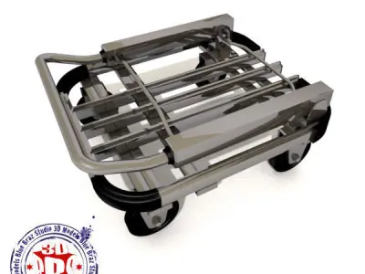 folding trolley 3D model