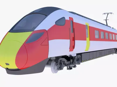 Hitachi Azuma locomotive exterior 3D model