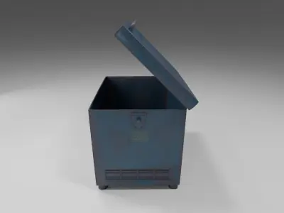 Garbage Container Trash  Low-poly 3D model