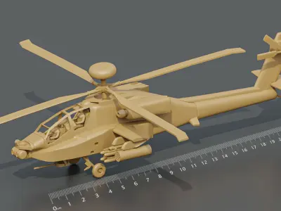 Apache AH64D 3D print model