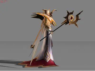 Pharsa Hierophant Low-poly 3D model