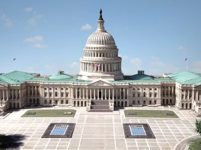 United States Capitol 3D model get