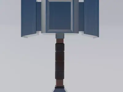 Hammer Low-poly 3D model 42