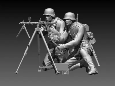 German soldiers 3D print model get