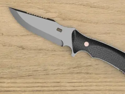 m311 spelter knife 3D model