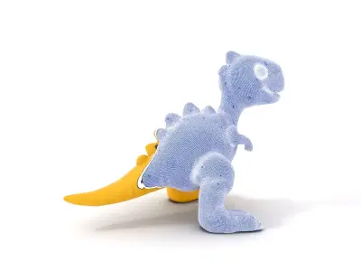 Cheerful Yellow Dinosaur model pack Low-poly 3D model purchase