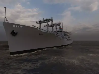 collection ships-Bulk carrier ship-tanker ship 3D model get
