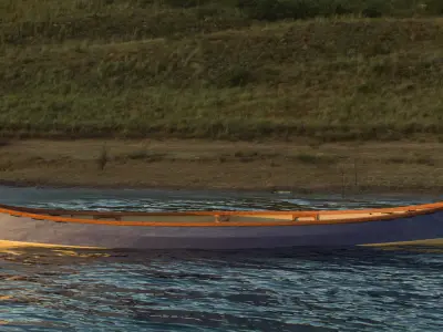 Canadian Canoe - Stitch and glue  3D model