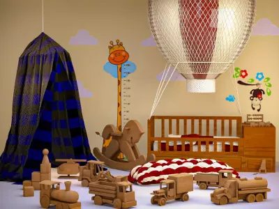 Child Room-Toy Collection 3D model