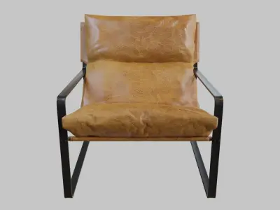 Leather Armchair - Emmet Industrial 3D model
