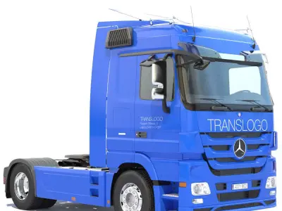 Mercedes Actros Spacecab Truck 3D model