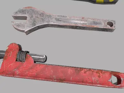 Free Tools Pack Free low-poly 3D model