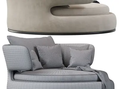 Amoenus Soft Maxalto Swivel Sofa 3D model