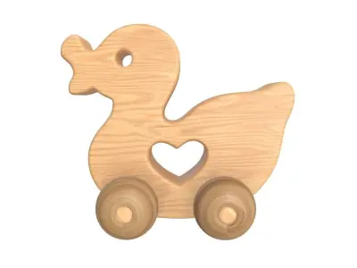 Duck wooden 3D model