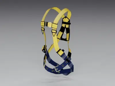 Safety Harness Low-poly 3D model buy