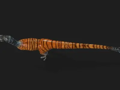 Textured Dino The Low Poly Roar Low-poly 3D model