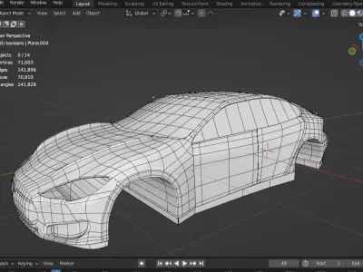 Tesla Car-----In progress Free 3D model