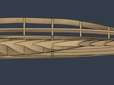 b2 bomber b2 spirit laser cut kit 3D print model