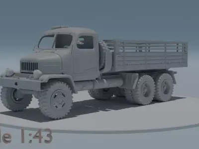 Praga V3S scale 1 43 3D print model