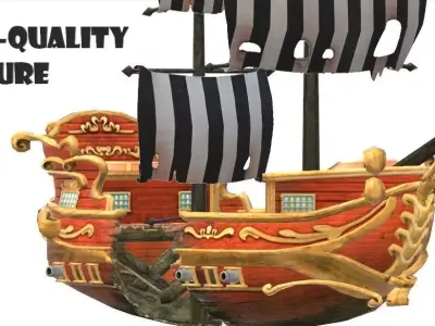 Ultimate Ship Pack 15 Plus Stylized Boats And Vessels Collection 3D model