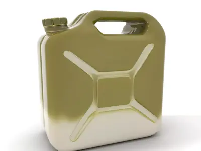 Olive Jerry Can model pack Low-poly 3D model
