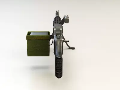 M240 Machine Gun Low-poly 3D model purchase