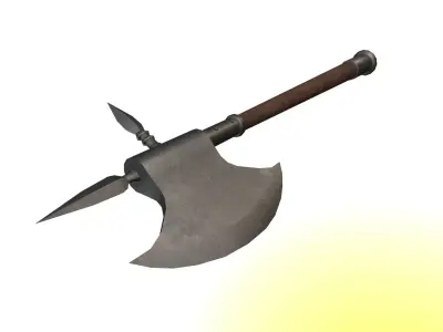 Medieval Axe Free low-poly 3D model