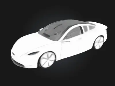 Futuristic Sedan Concept  Sleek Design for Tomorrows Roads 3D model