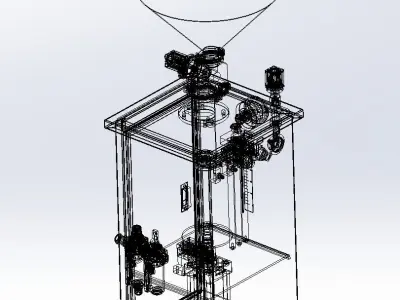 Vertical filling machine 3D model