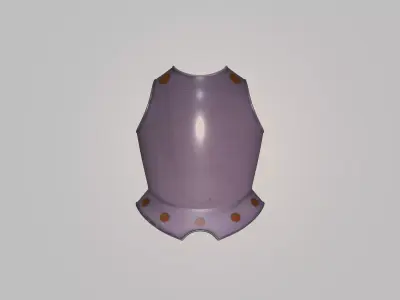 Medieval Armor Breastplate 3D Model - Game Ready Free low-poly 3D model