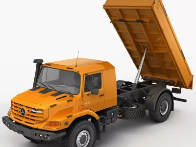  Mercedes Zetros 4X4 Tipper 3D model