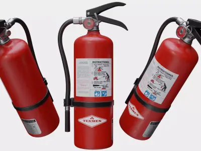 Fire Extinguisher Low-poly 3D model 28